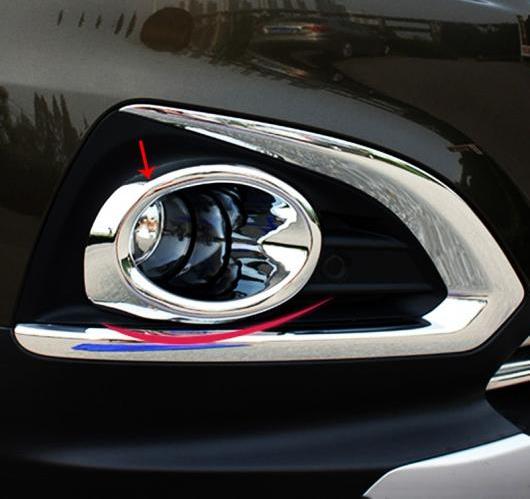 AL 2ピース プジョー 3008 2013 2014 2015 ABS クローム フロント フォグ ライト ランプ カバー トリム フレーム エクステリア AL-BB-7024の通販は