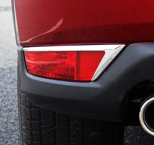 AL 2ピース マツダ CX-5 2017 2018 ABS クローム リア テール フォグ ライト ランプ カバー トリム AL-BB-7122