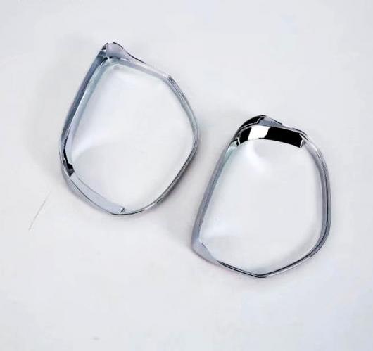 三菱 アウトランダー 2016 2017 2018 ABS クローム バック ミラー サイド ガラス レイン シールドサンバ フレーム 2ピース AL-BB-7164 ALの通販は