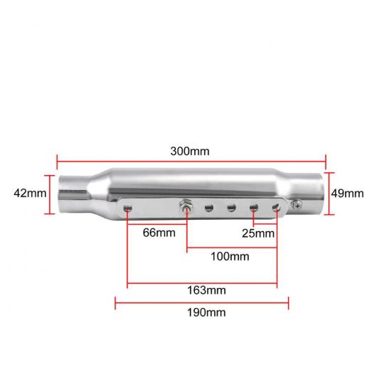 2個 12 ユニバーサル オートバイ エキゾーストパイプマフラー