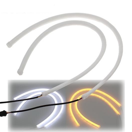 2個 12V 60cmm LED ストリップショーともし火 円転滑脱 熱電子管前照灯 DRL デイタイム走行 AL-BB-7333 AL