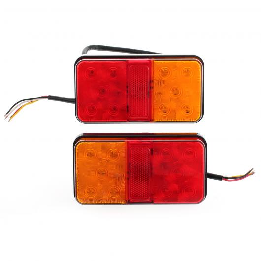 2個 12V トラック LED リアテールライト警告灯リア ランプ キャラバン 