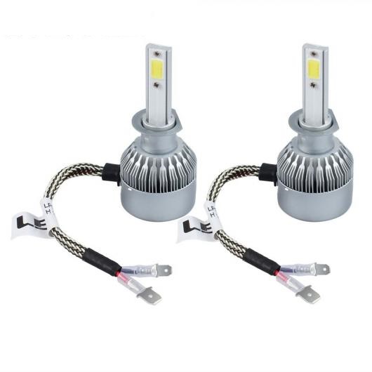 2個 H1 72W 7600LM COB LED ヘッドライトキット 6000 8000K ランプ 地球儀 バルブ ホワイト キット AL-BB-7361 AL