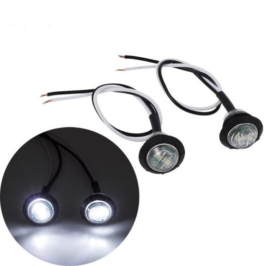 4本 トラック サイドマーカーライトインジケータランプ トレーラー キャラバンローリー 12 12V ホワイト 3 LED サイドマーカーライトランプ AL-BB-7419 AL