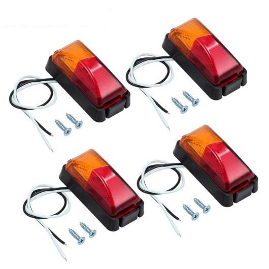 4個 8LED トラック ボート トレーラー サイドマーカーテールライトインジケータライトランプキットサイドマーカーライト AL-BB-7454 AL