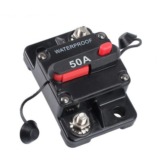 50A 回路ブレーカデュアルバッテリー IP67 防水 12V 24V ヒューズリセット切替 DC 短絡プロテクター AL-BB-7491 AL