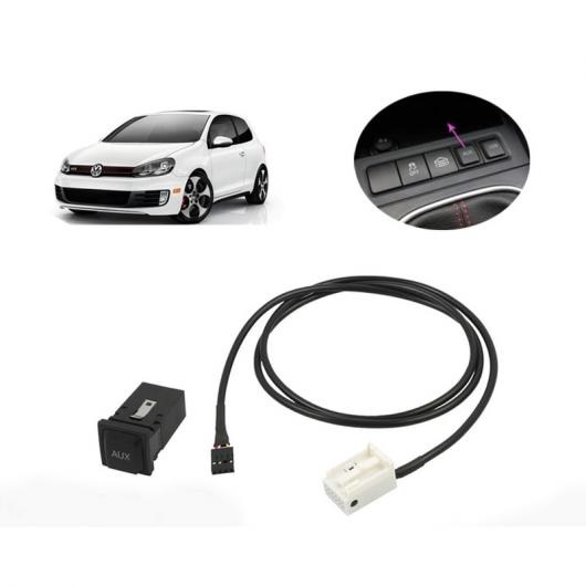 AL AUX IN ソケットスイッチ ケーブル VW ゴルフ ジェッタ Jetta サギター MK5 MK6 RCD 510 310 + 300 プラグ 延長 タイプ001 AL-BB-7539_1