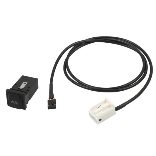 AL AUX IN ソケットスイッチ ケーブル VW ゴルフ ジェッタ Jetta サギター MK5 MK6 RCD 510 310 + 300 プラグ 延長 タイプ001 AL-BB-7539_2