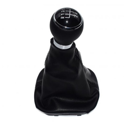 ブラック 5 高速ギアシフトノブ GAITOR ブーツ VW フォルクスワーゲン ゴルフ ジェッタ MK5 MK6 AL-BB-8702 AL