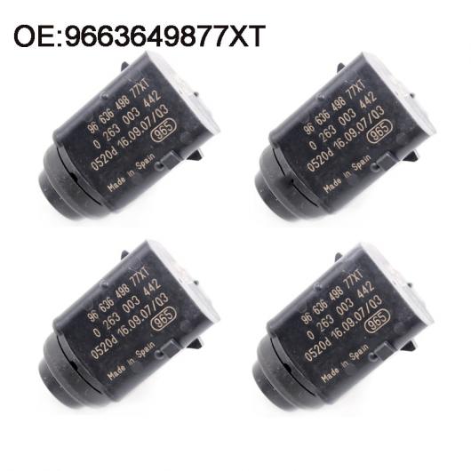 4個 パーキング PDC センサー プジョー 407 SW シトロエン ルノー 0263003442 9650935277 9663649877XT AL-CC-0324 AL