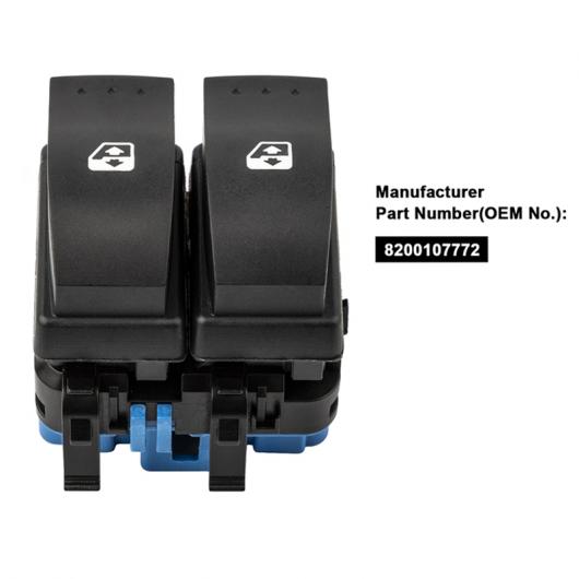 ウィンドウリフタースイッチボタン ルノー メガーヌ II 2 セニック II グランセニック II 2002-2009 8200107772 AL-CC-2039 AL