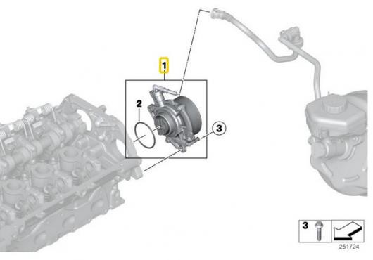 1ピース ブレーキ真空 ポンプ FOR BMW F20 F30 114i 116i 118i 316i 320i N13 11667625260 AL-CC-6132 AL