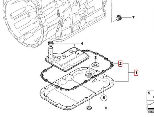 トランスミッション オイルパン＆ガスケット BMW E83 E90 X1 X3 120i 128i 325i 330i 24117581605 AL-CC-6589 AL_2