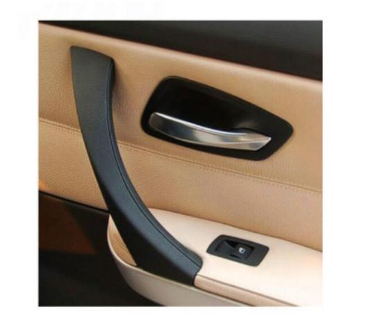 右 サイド ブラック インナー+外 サイド ドアパネル ハンドル プルトリム カバー BMW E90 328i 51417230850 AL-CC-6879 AL_3