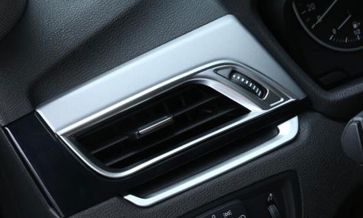 BMW X1 F48 2016-2018 ABS マットクロームサイド空調ベント BMW X2 F47 2018 4ピース シルバー AL-CC-7153 AL_2