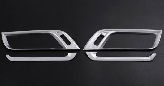 BMW X1 F48 2016-2018 ABS マットクロームサイド空調ベント BMW X2 F47 2018 4ピース シルバー AL-CC-7153 AL_4