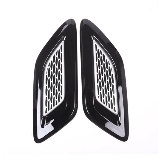 ランドローバー ディスカバリー5 LR5 2017 ABS シルバーブラックフード エア ベント アウトレット トリム 2ピース 選べる2バリエーション gloss black・silver black AL-CC-8090 AL