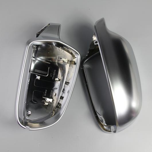 アウディ A3 A4 A5 1ペア バックミラー シェル カバー 保護キャップマットクロームサイドミラー カバー AL-DD-0474 AL_3