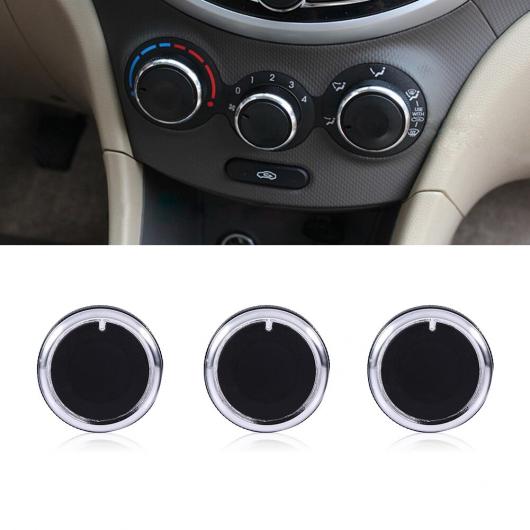 AL 3 ピース/セット ヒーターノブ A/C スイッチボタン コントロール マツダ 2004 2005 2006 2007 2008 2009 M3 ブラック ノブ AL-DD-0655