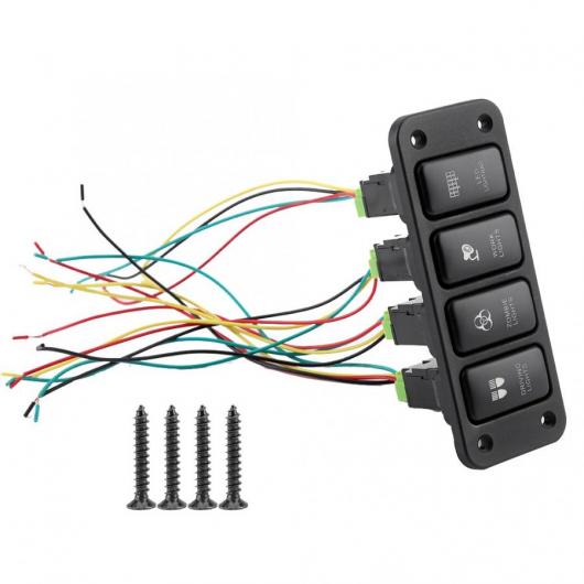 AL 4 スイッチパネル駆動ライトブルーレイスイッチプッシュボタン HAILAX クール道路 VIGO 自動車スペアパーツ AL-DD-1354