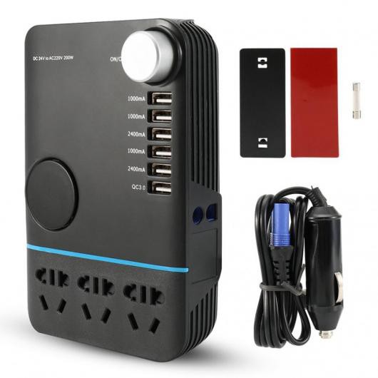インテリジェントコンバータポケット電源インバータ トラック 200 ワット 20-30 USB アクセサリー AL-DD-1373 AL