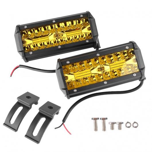 2個 7 LED ライトバー コンボ ビームフォグランプ防水作業ライト UTV ATV トラック アクセサリー AL-DD-1409 AL