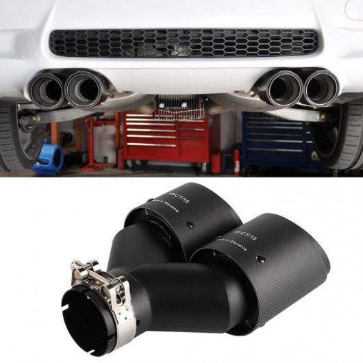 ダム ブラック 装飾 Y字型 デュアル エキゾースト テールパイプステンレス スチール マフラーヒント 63-89 アクセサリー AL-DD-1531 ALの通販は 13,536円