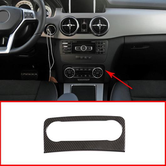 FOR MERCEDES BENZ GLK CLASS X204 GLK300 GLK260 2013-2015 CARBON FIBER SILVER ACCESSORIES ABS CAR CENTER AIR VENT FRAME トリム 選の通販は