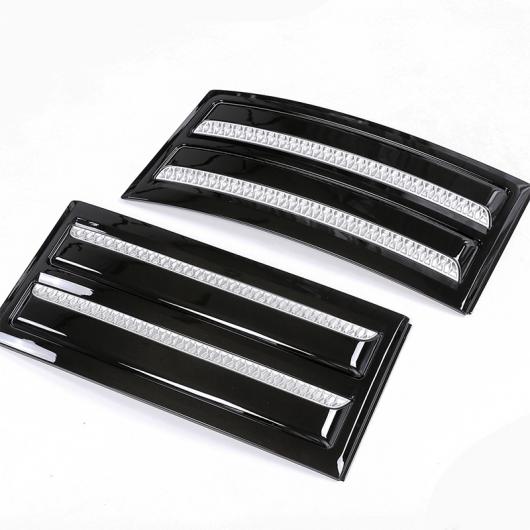 2個 ABS 光沢 ブラック ABS クロームサイドドアエアーベントキット トリム ローバーレンジローバーヴォーグ SVO 2014-2018 選べる2タイプ タイプ1・タイプ2 AL-DD-4246 AL