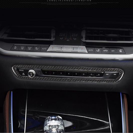1ピース カーボンファイバー ABS センターコンソールボリューム 装飾 フレーム BMW X5 G05 2019 Carbon Fiber AL-DD-4409 AL_2