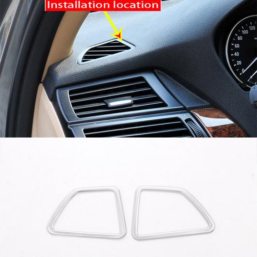 AL 2ピース マット ABS インストルメントパネル エア 装飾 フレーム BMW X5 E70 X6 E71 2008-2013 AL-DD-4456