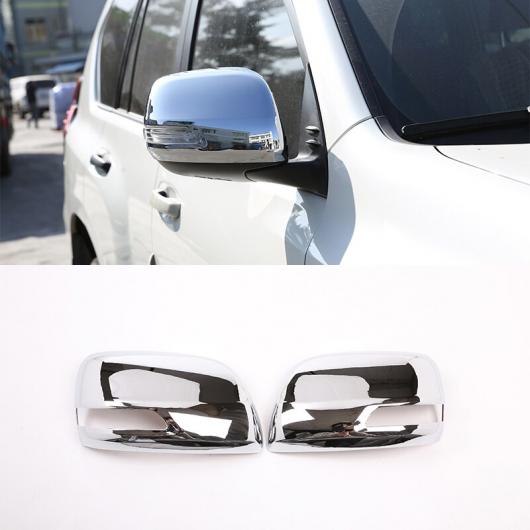 2個 ABS クロームサイドバックミラー トヨタ ランド クルーザー プラド キャップ カバー トリム FJ150 150 2010-2018 AL-DD-4496 AL