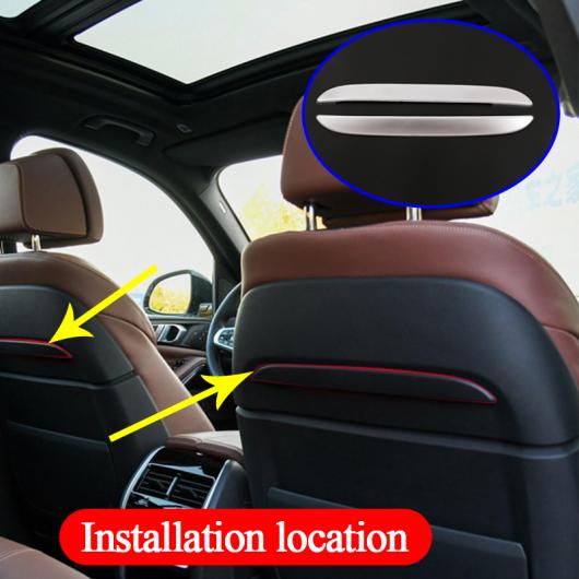2個 カーボンファイバー ABS フロントローシート 装飾 ストリップ BMW X5 G05 X7 G07 2019 選べる2カラー ブラック・ホワイト AL-DD-4555 AL