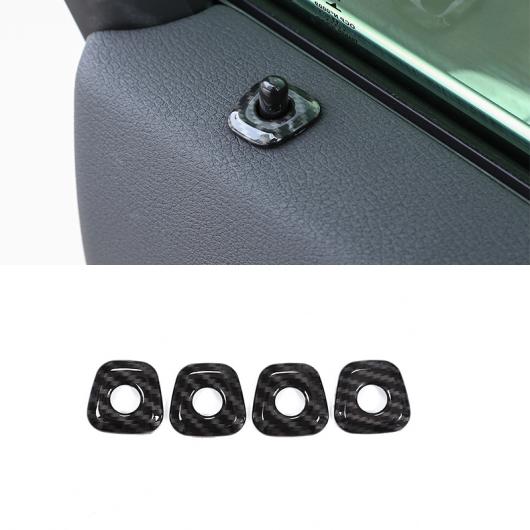4個 カーボンファイバー ABS クロームドアハンドル BMW X1 F48 2016-2018 BMW X2 F47 2018 AL-DD-4748 AL