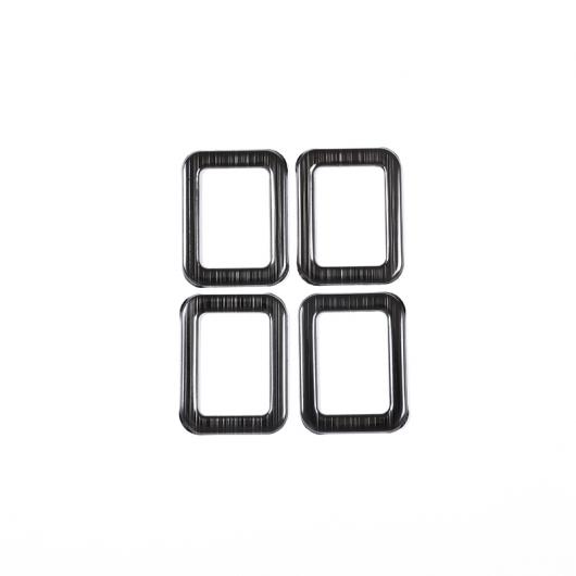 AL 4個 ステンレス スチール ブラック ヘアライン ドアロック ボタンフレーム トリム ランドローバーディスカバリースポーツ 2015-2017 ブラック AL-DD-4784の通販は