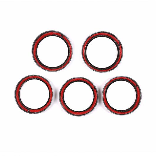 5個 カーボンファイバー ABS エアコン ベントリング トリム メルセデスベンツ CLA GLA クラス A180 W176 C117 GLA200 Carbon Fiber AL-DD-4848 AL_2