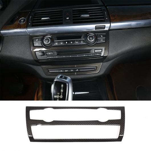 カーボンファイバー ABS クローム エアコン ボリュームボタン 装飾 フレーム BMW X5 X6 E70 E71 2008-2013 AL-DD-4945 AL