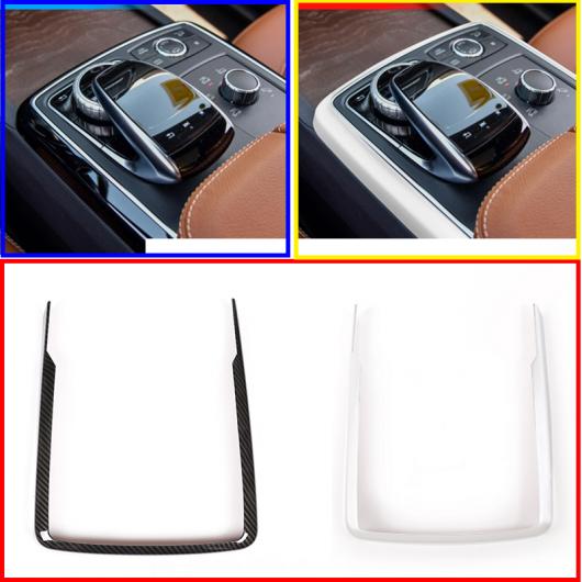 カーボンファイバー ABS 中央 コントロール マルチメディアモード 装飾 フレーム トリム メルセデスベンツ GLE GLS ML GL クラス W166 2013-2019 選べる2バリエーション Carbon fiber・Matte silver AL-DD-5023 ALの通販は 7,379円