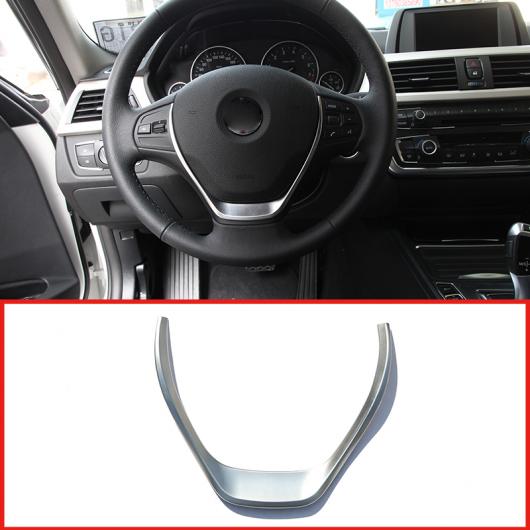 AL カーボンファイバー ステアリングホイール 装飾 ストリップ トリム BMW 3 シリーズ F30 318 320 2013 2014 2015 2016 2017 2018 選べる2バリエーション Carbon Fiber・Silver AL-DD-5040