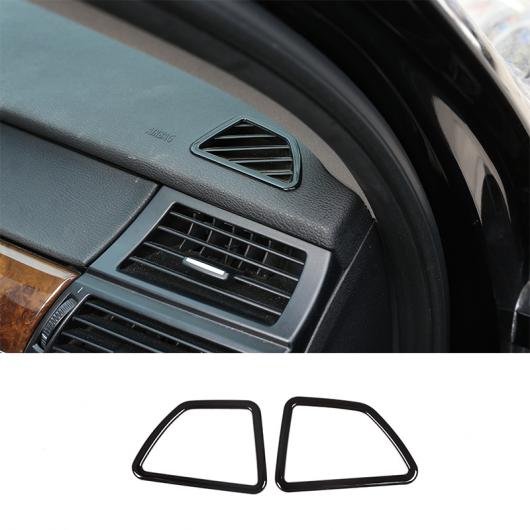 AL 光沢 ブラック ABS クロームインストルメントパネル エア 装飾 フレーム BMW X5 E70 X6 E71 2008-2013 AL-DD-5289