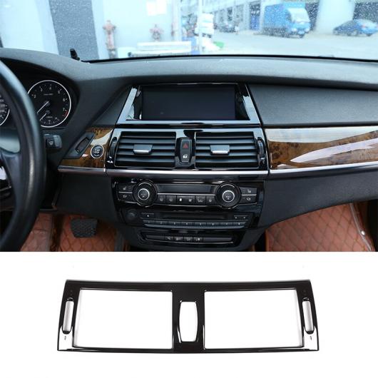 光沢 ブラック ABS 中央 コントロール エアコン エア 装飾 フレーム BMW X5 E70 X6 E71 2008-13 AL-DD-5305 AL