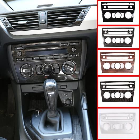 ABS クローム センターコンソール エアコン ボリュームフレーム BMW X1 E84 2010-2015 選べる5バリエーション Silver〜Pine Wood grain AL-DD-5359 AL