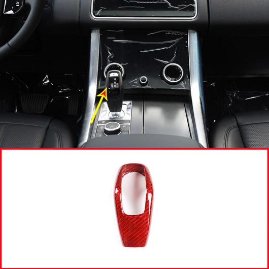 カーボンファイバー レンジローバースポーツ 2014-2020 ギアシフトヘッド カバー トリムジャガー E-PACE 2018 2019RED 選べる3バリエーション レッド 2018-2020 RR Sport〜For Jaguar E-PACE AL-DD-5375 ALの通販は内装
