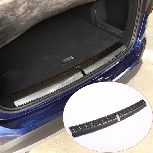 304ステンレスリア バンパー 内側プレートプロテクター カバー トリムステッカー BMW X1 F48 2016 2017 選べる2カラー ブラック・シルバー AL-DD-5451 AL