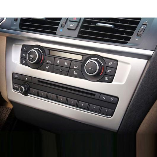 BMW X3 F25 2011-2017/X4 F26 2014-17 ABS マットクロームセンター CD パネル カバー トリム3Dステッカー1 PC AL-DD-6068 AL