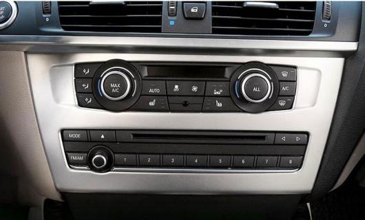 BMW X3 F25 2011-2017/X4 F26 2014-17 ABS マットクロームセンター CD パネル カバー トリム3Dステッカー1 PC AL-DD-6068 AL_3