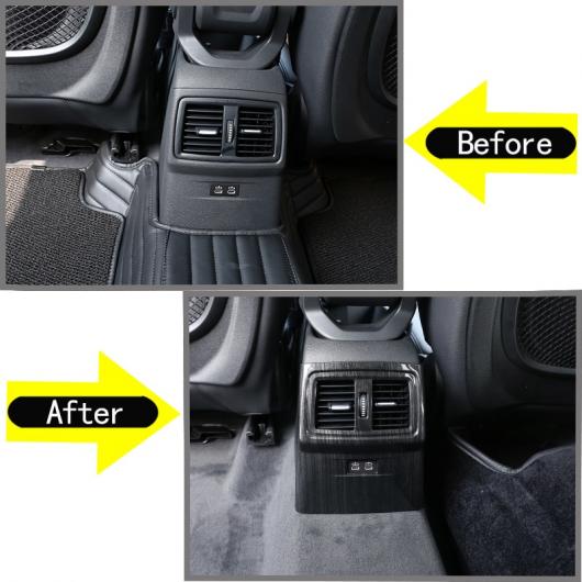 ブラック 木目 BMW X1 F48 2019 ABS リア三菱アウトランダートリムステッカー Black Wood Grain AL-DD-6402 AL_4