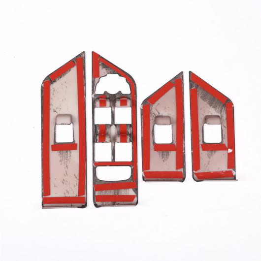 木目 ランドローバーレンジローバー イヴォーク 2012-2018 ABS インテリア ウインドウ リフトボタンフレームトリム Oak wood colour AL-DD-6673 ALの通販は