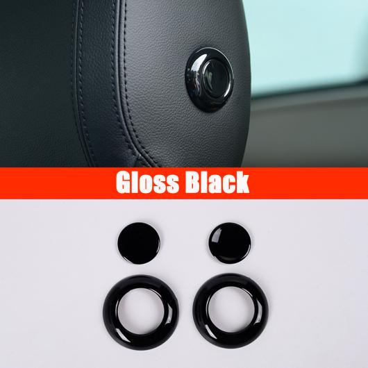 ジャガー F-Pace Fペース X761 XE X760 XF/XFL X260 E-PACE クローム ヘッドピロー ヘッドレスト昇降ボタンアジャスター カバー Gloss Black AL-DD-6773 AL_4