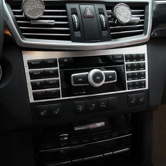 AL ステッカー メルセデスベンツ E クラス E200 E260 E300 2010-2015 センターコンソールボタンパネルスイッチ CD パネル カバー トリム シルバー AL-DD-6781_3